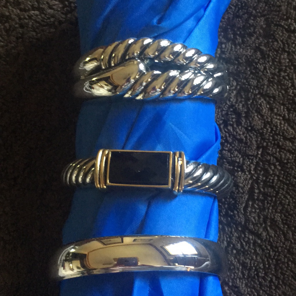3 Hinged Bracelets